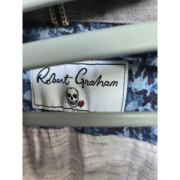 Robert Graham Light Year Space Dyed Button Down Shirt Size XL - Picture 4 of 8